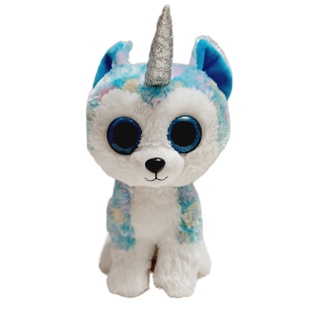 🍒 TY Beanie Babies Boos 9" Helena Husky Unicorn Plush Soft Kids Toy
